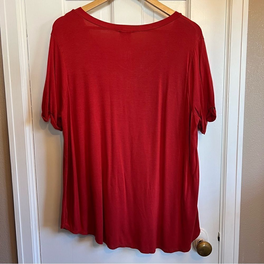 Organic Generation Red T-shirt 1X - Picture 3 of 7
